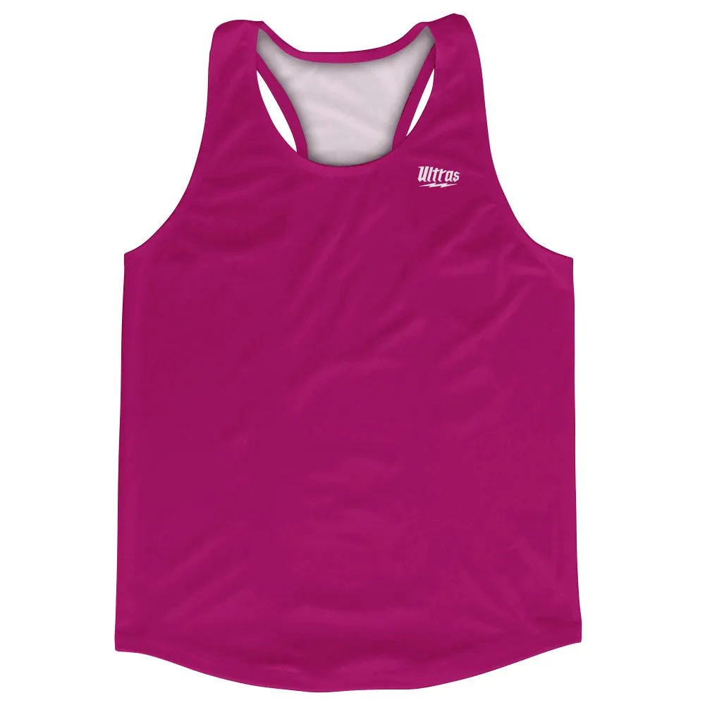 Blank Pink Fuschia Running Racerback Singlet Track Tops Made In USA