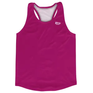 Blank Pink Fuschia Running Racerback Singlet Track Tops Made In USA