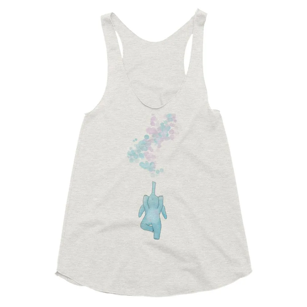 Bubble yoga - elephant yoga top for women - racerback