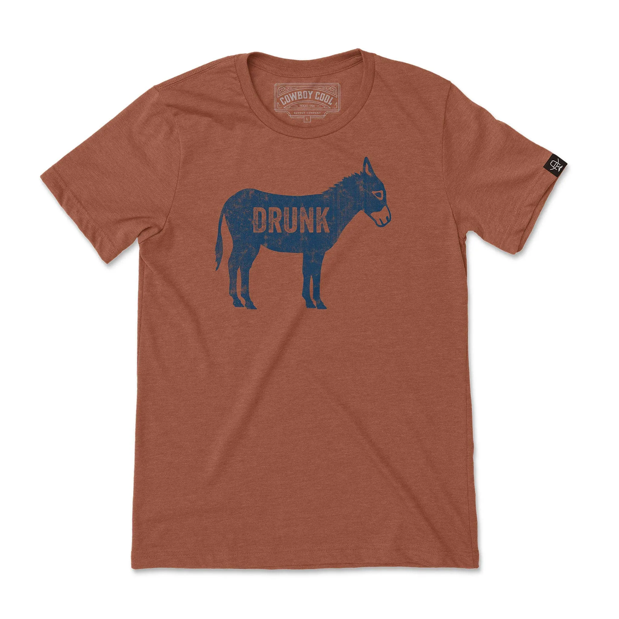Drunk Ass Graphic Tee - Rust