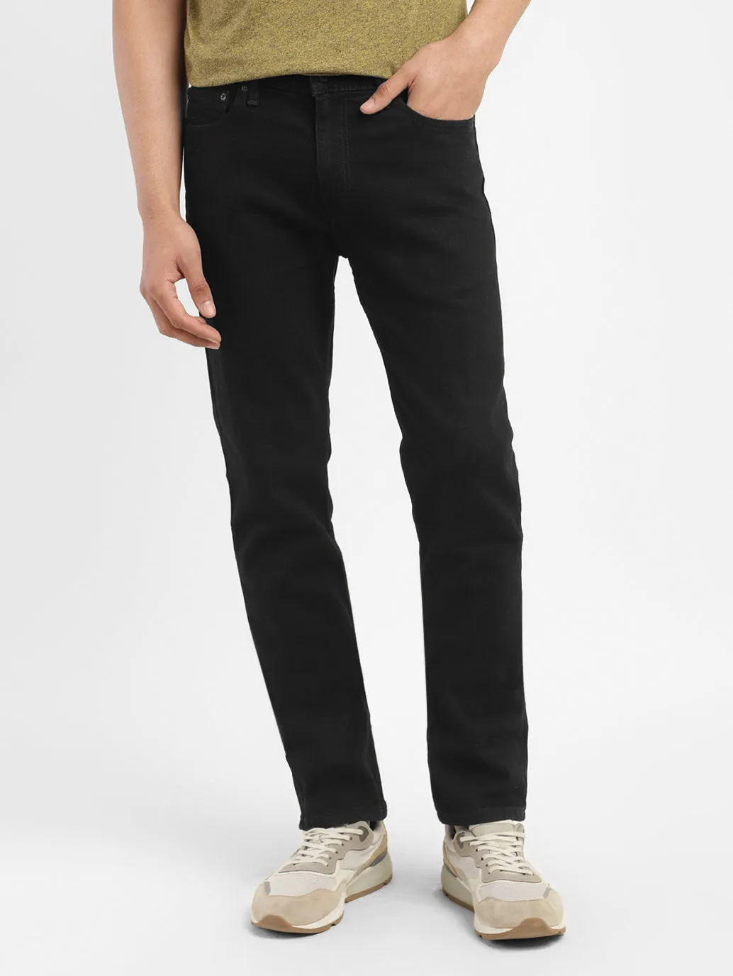 Men's 511 Black Slim Fit Mid Rise Jeans