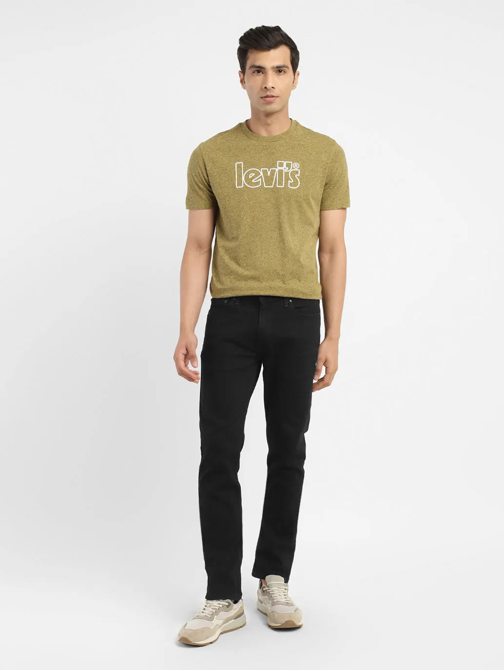 Men's 511 Black Slim Fit Mid Rise Jeans