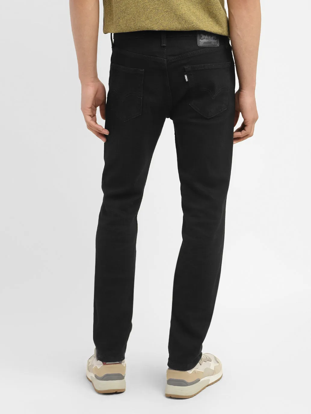 Men's 511 Black Slim Fit Mid Rise Jeans