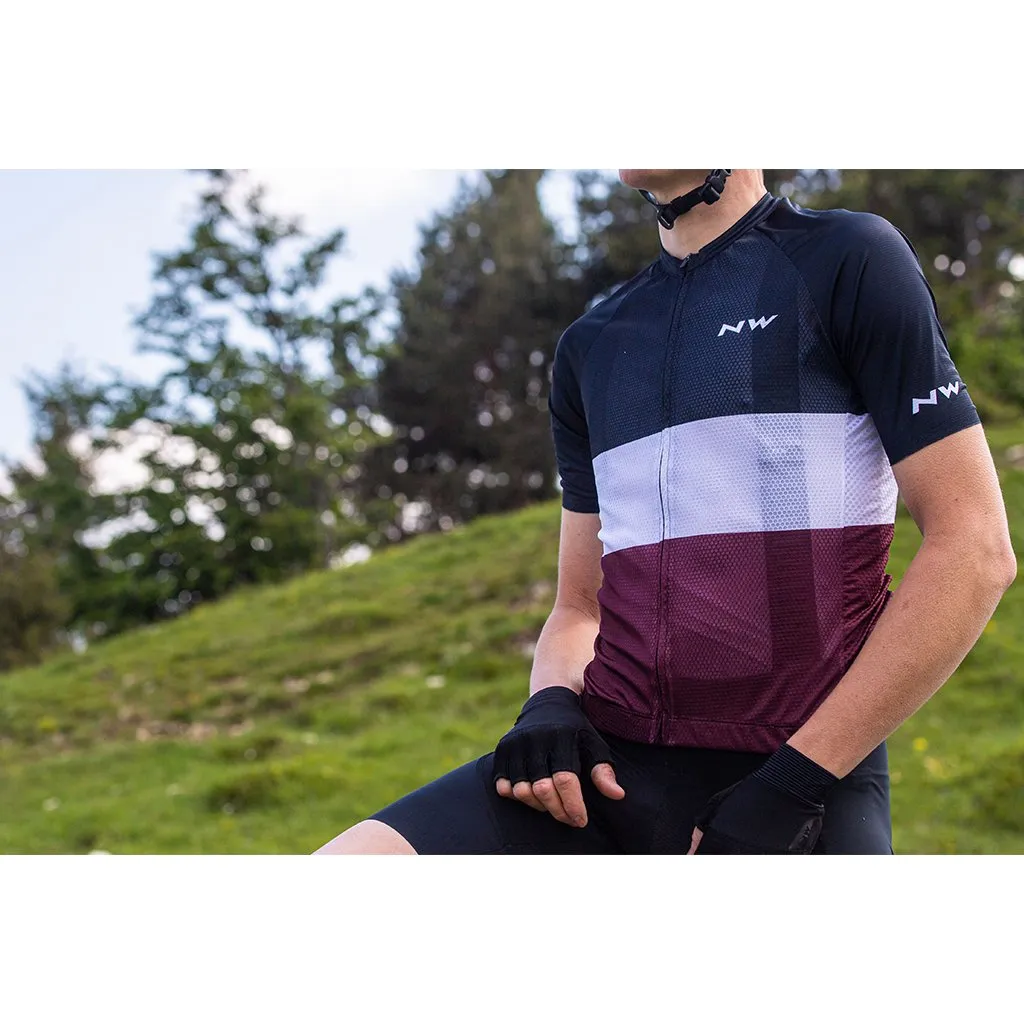 Northwave Blade Air Jersey - Black/White/Plum
