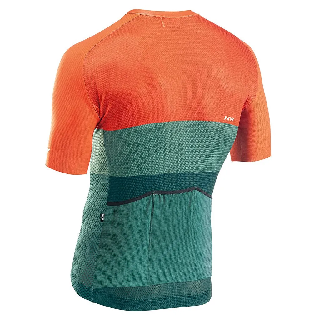 Northwave Blade Air Jersey - Green/Siena Orange