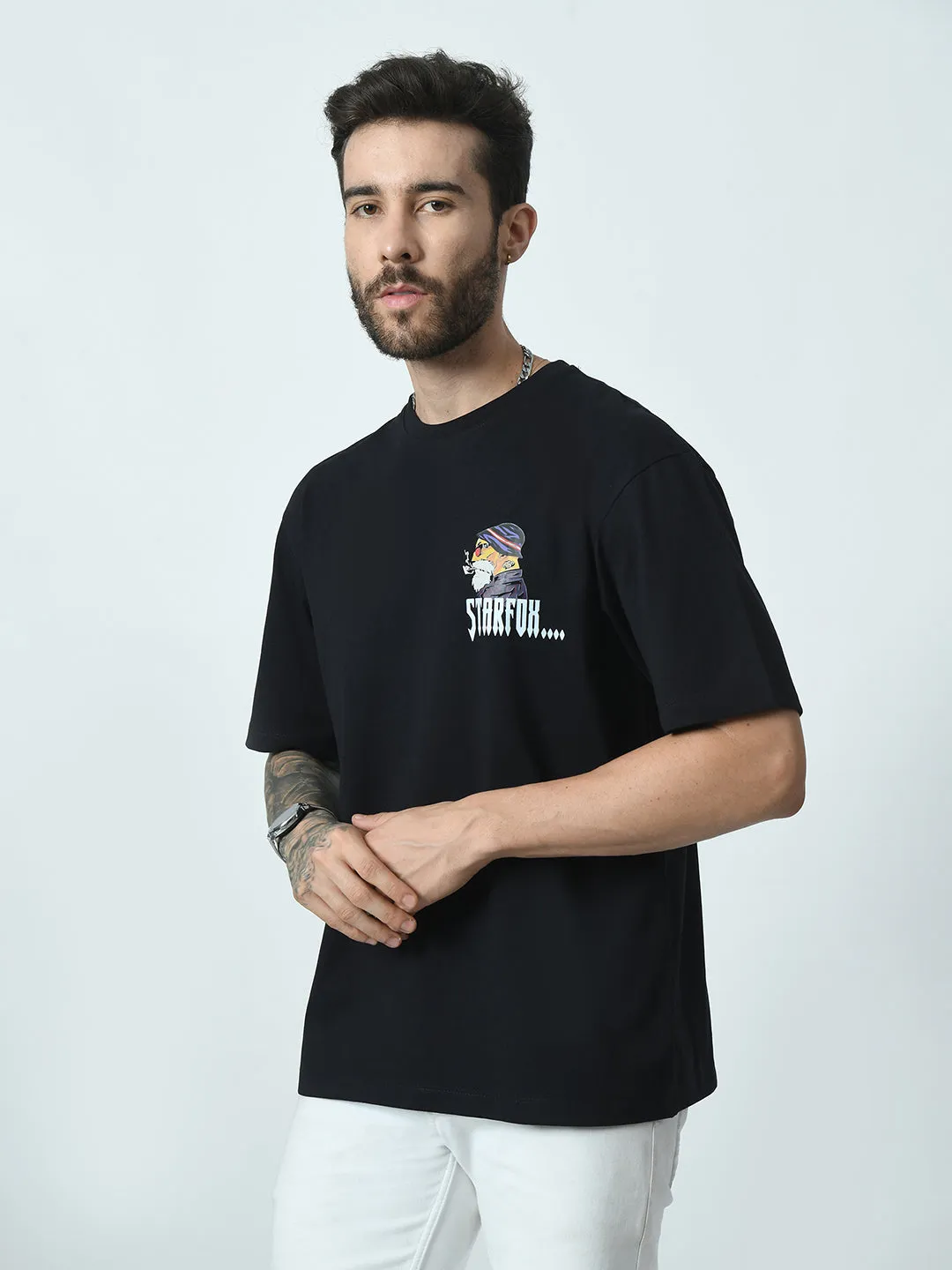 Old Man Printed Oversized T-shirt