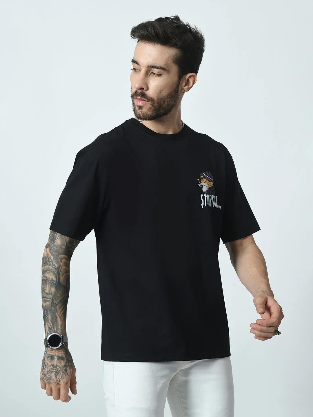 Old Man Printed Oversized T-shirt