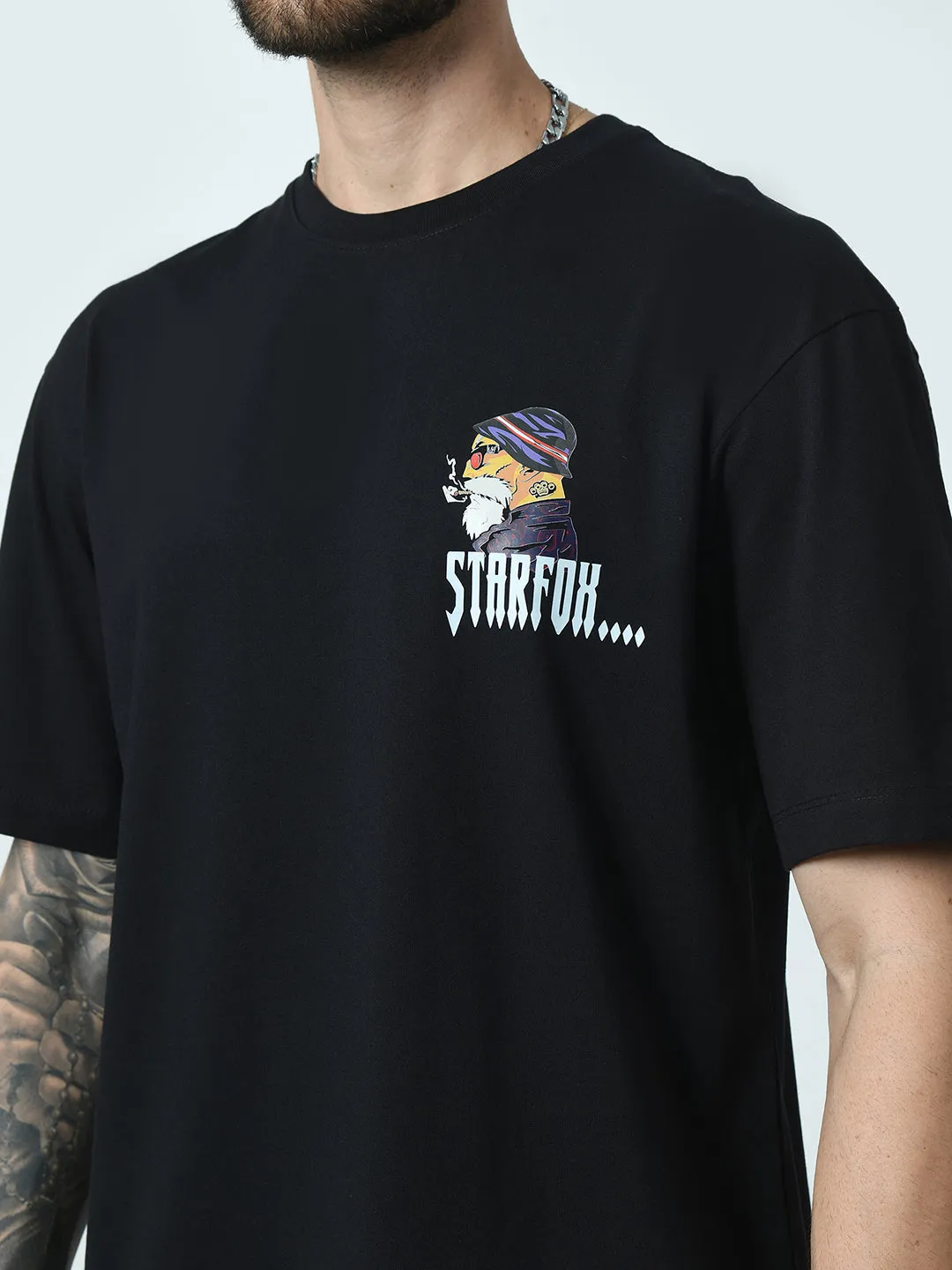 Old Man Printed Oversized T-shirt