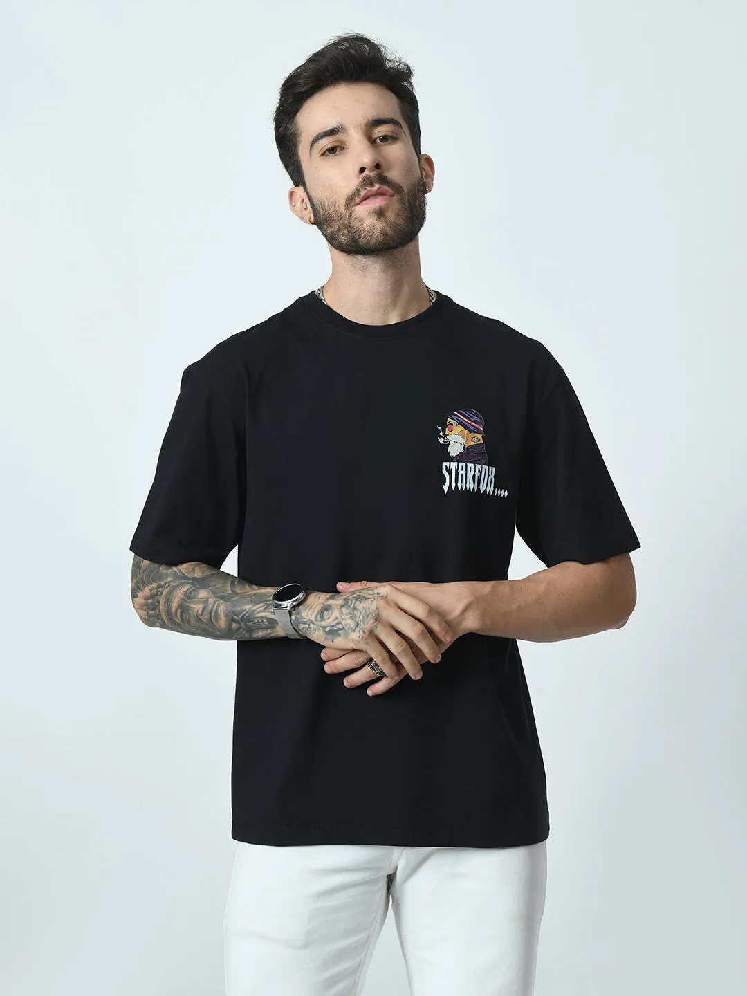 Old Man Printed Oversized T-shirt