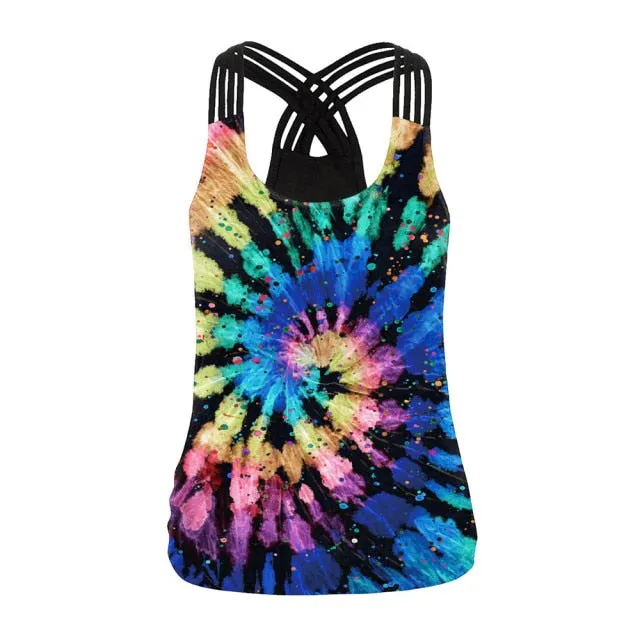 OM 3D Printing Sling Tops Backless Tank Top