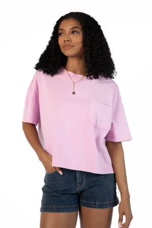 Perfect Staple Purple Soft Knit Pocket Tee SALE