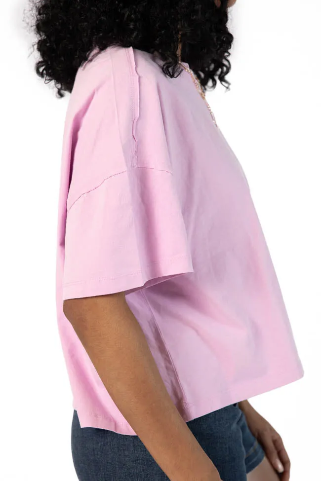 Perfect Staple Purple Soft Knit Pocket Tee SALE