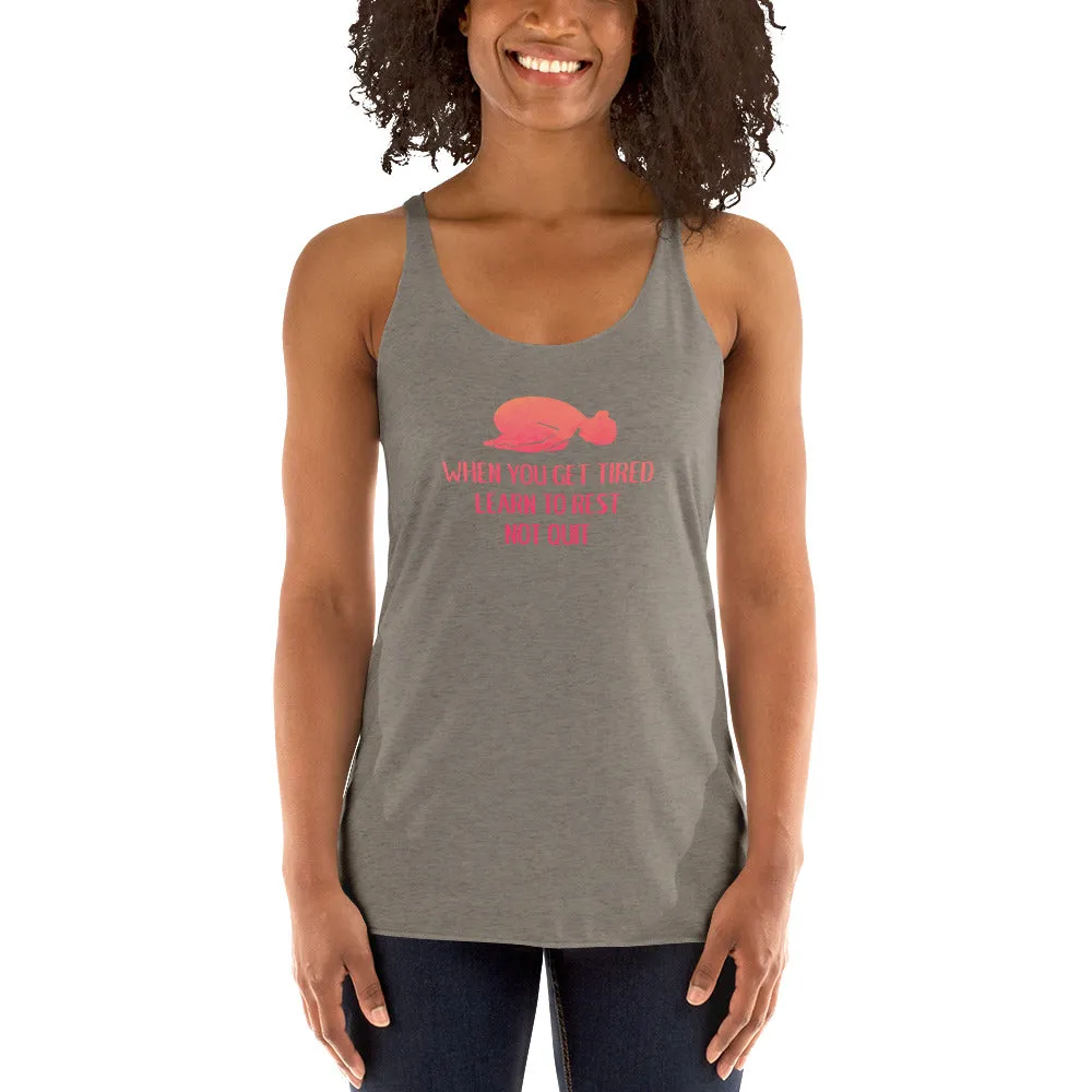 Rest dont quit - racerback yoga top