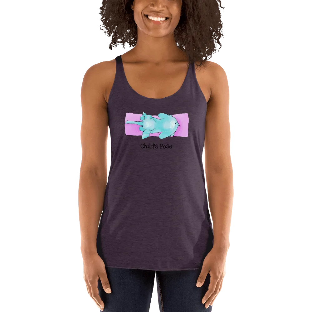 Rest in Child Pose Women's Racerback Tank