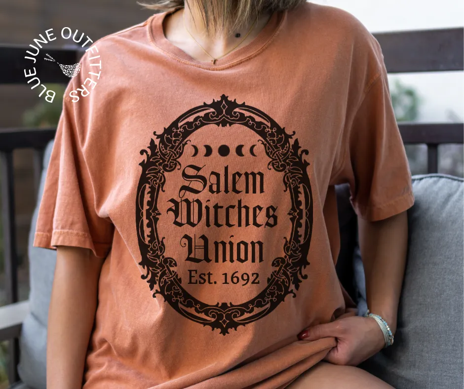 Salem Witches Union 1692 | Comfort Colors Goth Halloween Tee