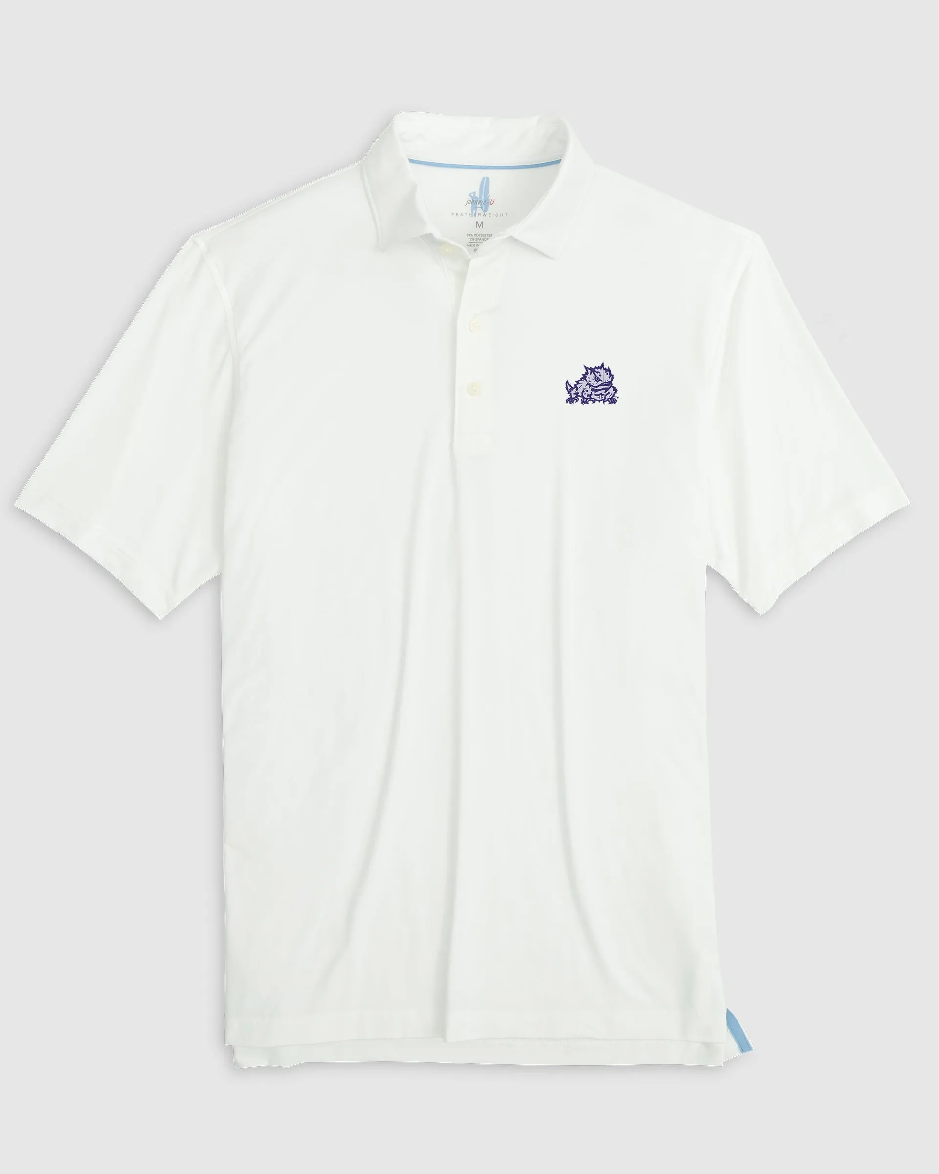 Texas Christian Huronn Featherweight Performance Polo - Horned Frog Logo