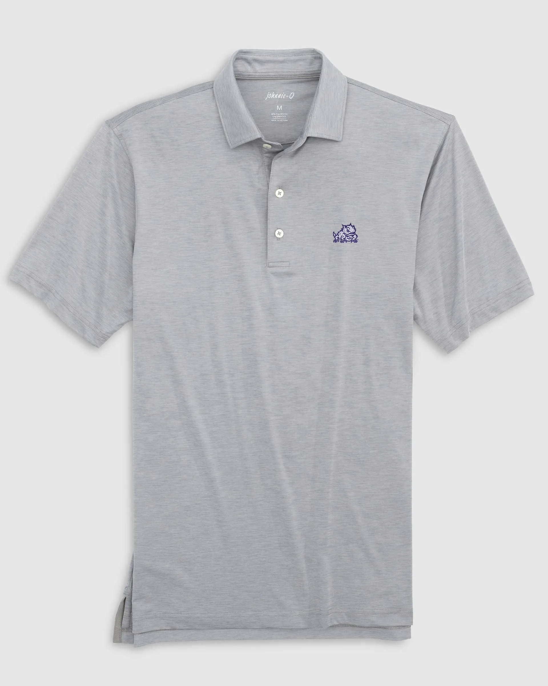 Texas Christian Huronn Featherweight Performance Polo - Horned Frog Logo